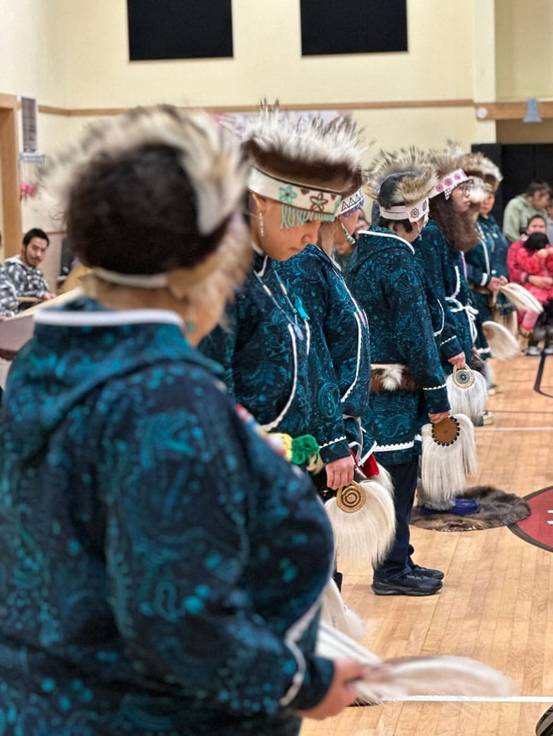 Women in Native regalia